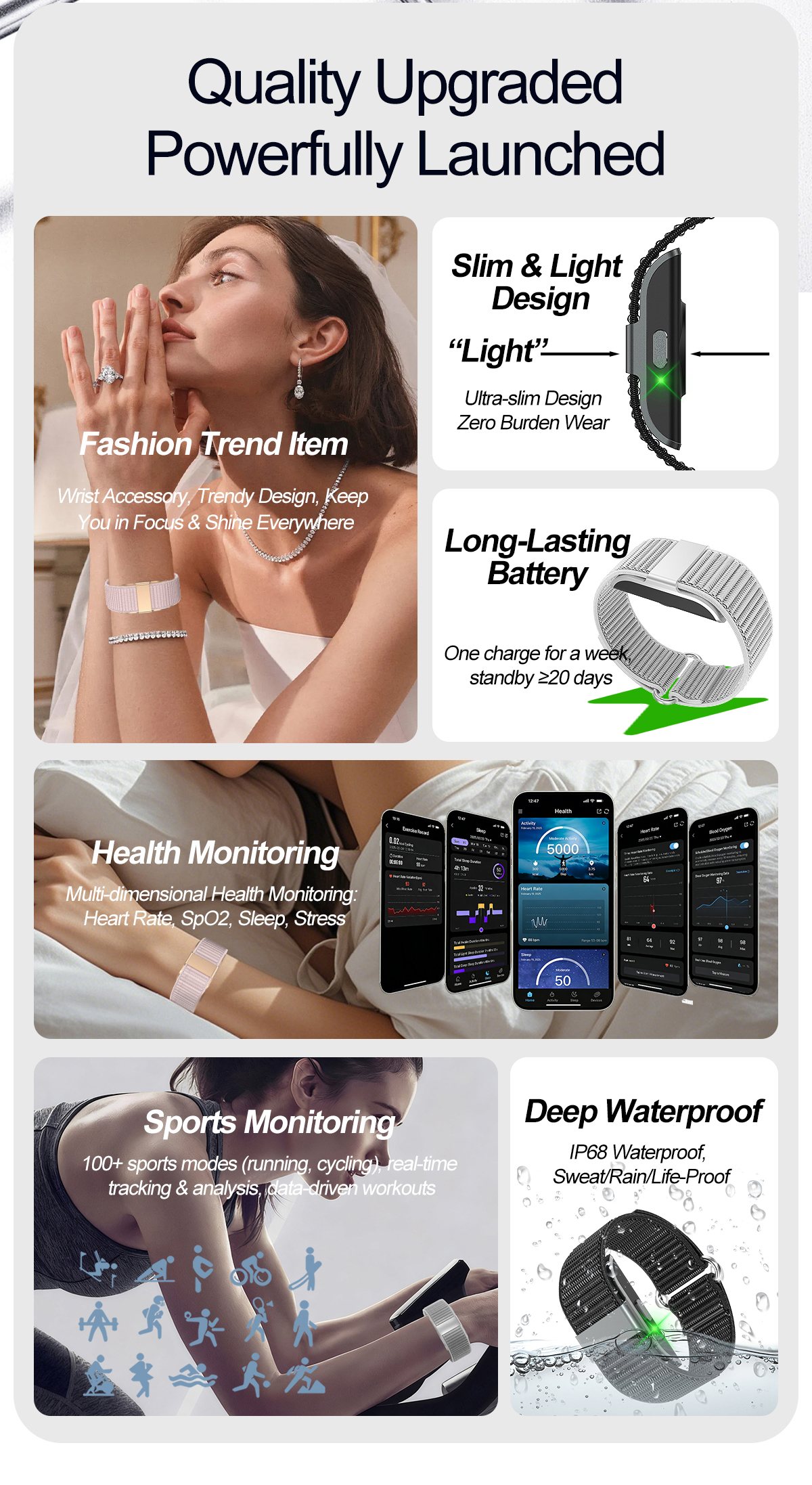 Smart Wristband S01 vista lateral